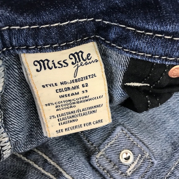 🔴SOLD Miss Me Womens Easy Straight Jeans 28 - Picture 7 of 8